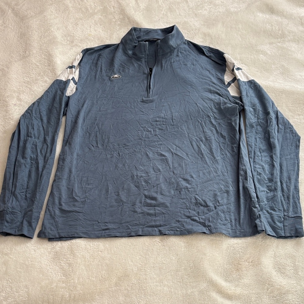 Radmor Colton 1/4 zip Blue Long Sleeve Shirt